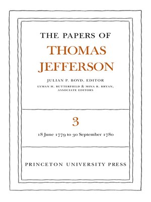 cover image of The Papers of Thomas Jefferson, Volume 3